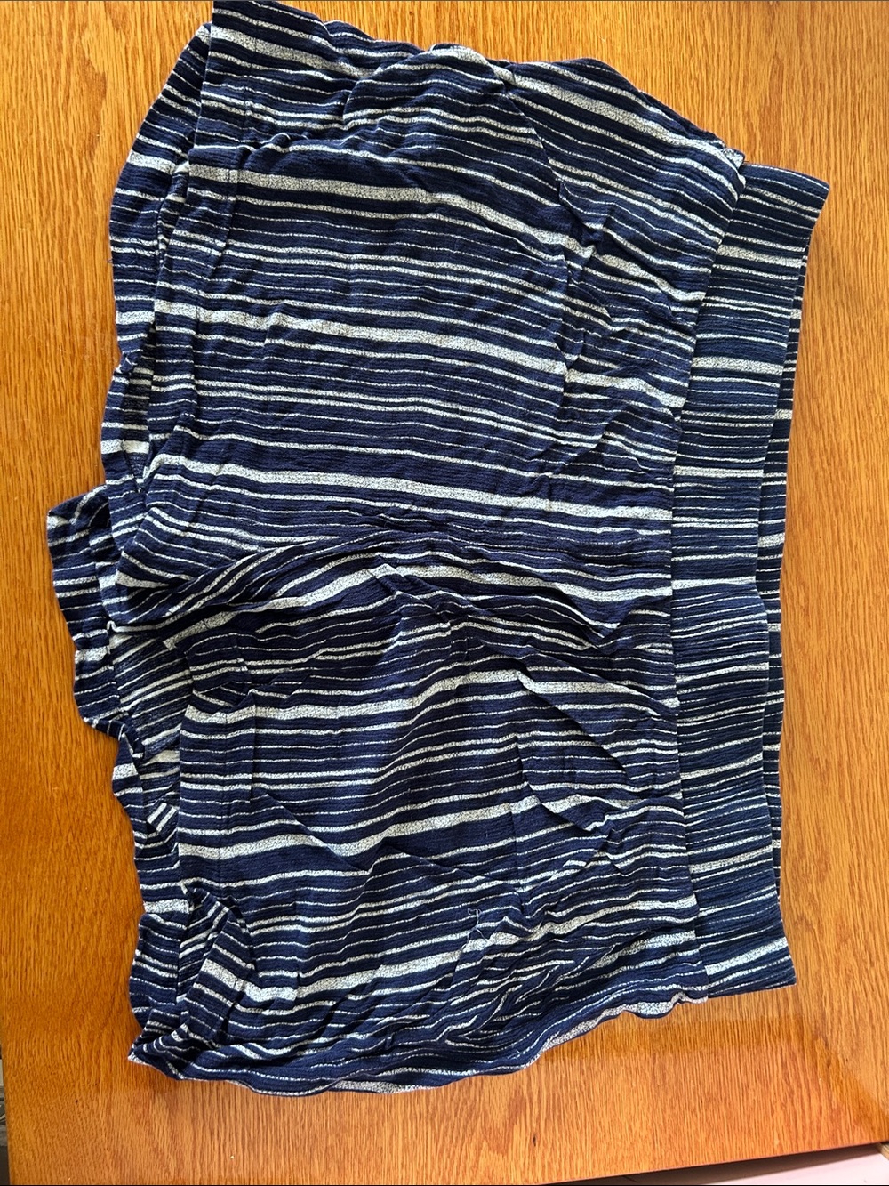 Striped Navy Women’s Casual Shorts (has pockets)